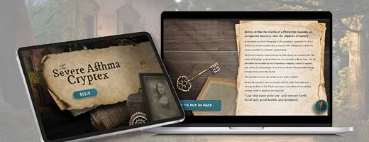 Severe Asthma Cryptex game in CHEST Player Hub