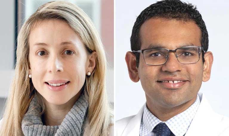 Headshots of Bronwyn Small, MD, and Sameep Sehgal, MD, FCCP